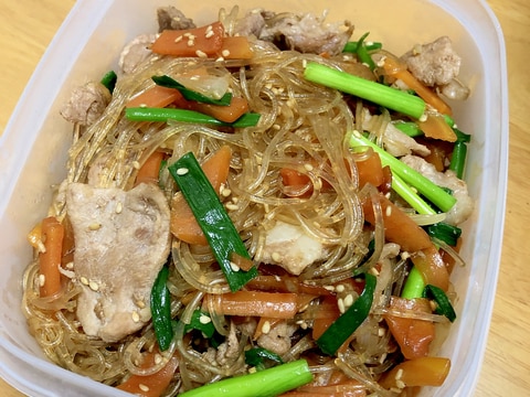 簡単★夕飯に!作り置き!豚肉でチャプチェ風